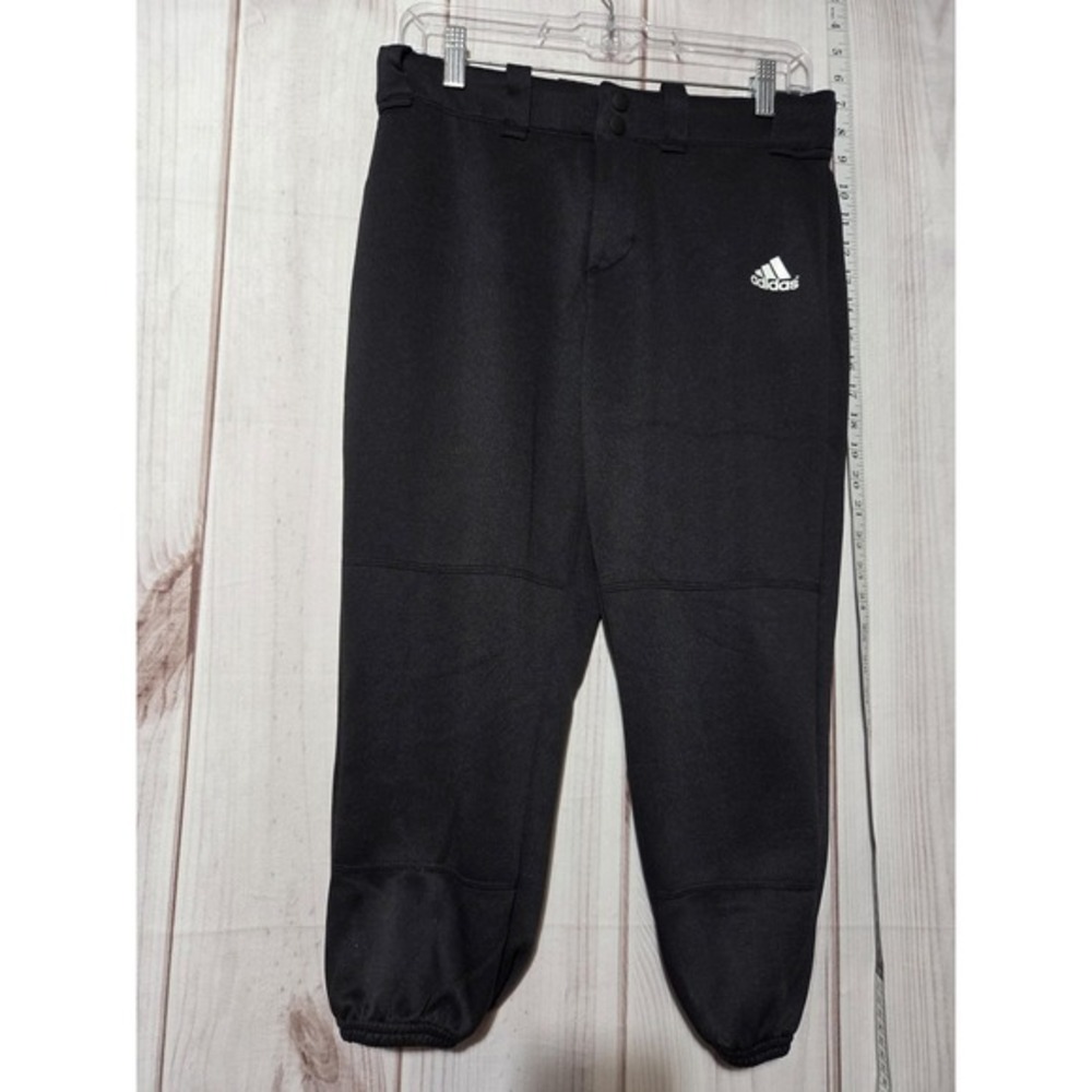 Adidas Baseball Pants Mens Small‎ Black AEROREADY Knickers 3/4 Reinforced Knees